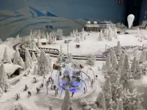 Schneelandschaft in klein im Miniatur Wunderland