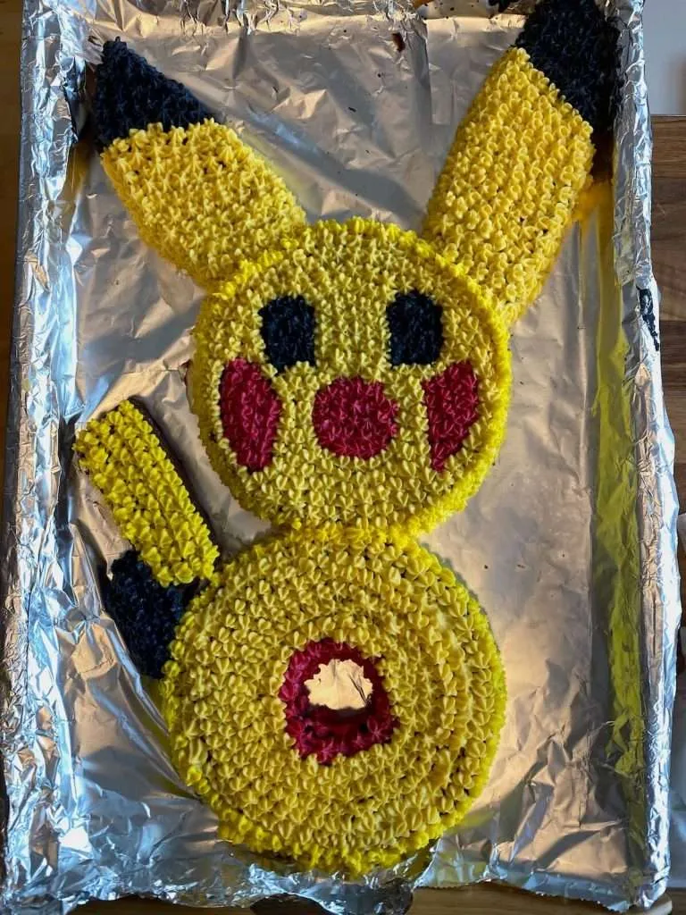 Zahlenkuchen 8 als Pikatchu