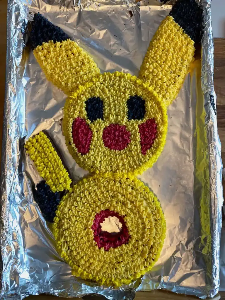 Zahlenkuchen 8 als Pikatchu