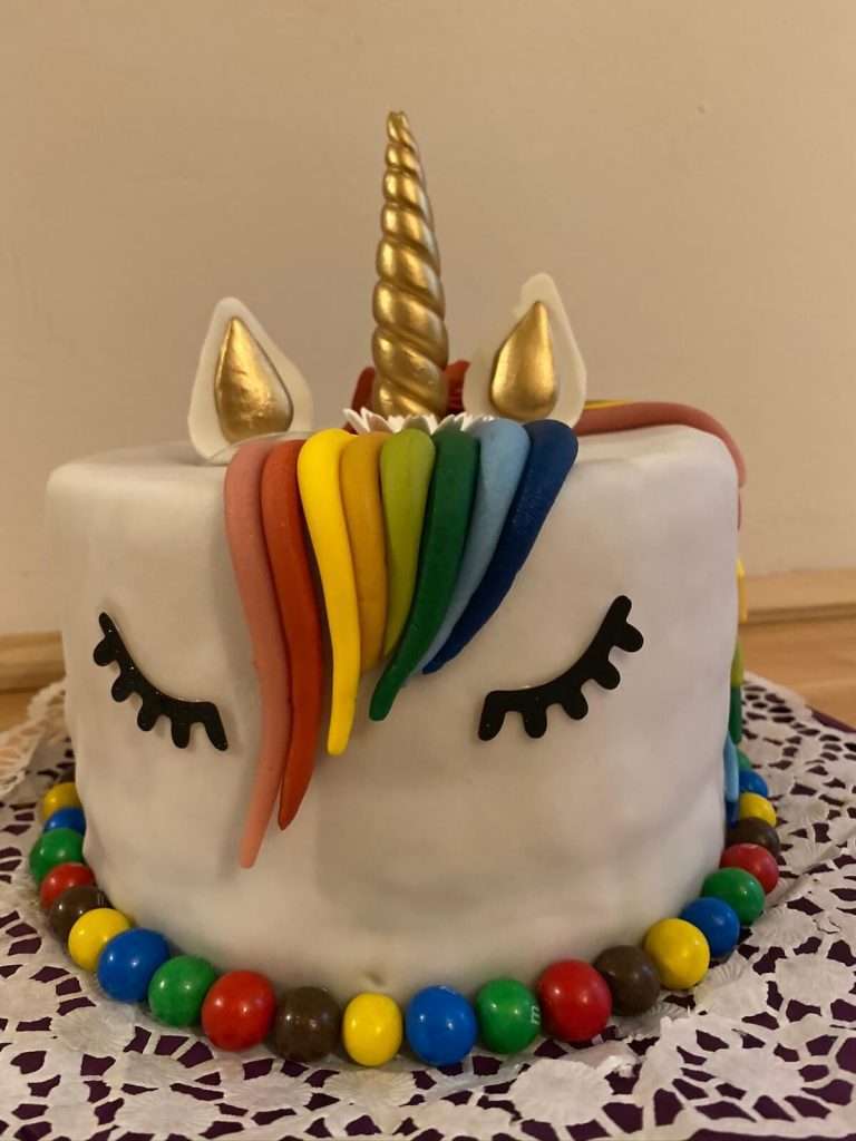 Einhorntorte mit Fondant