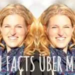 Fun Facts über mich. mit meinem Gesicht gespiegelt