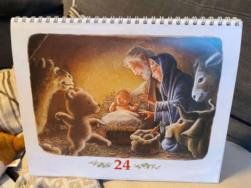 letzte Seite im Adventskalenderbuch Mischa