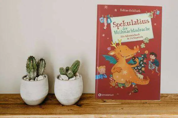 Spekulatius Buch steht auf einem Regal