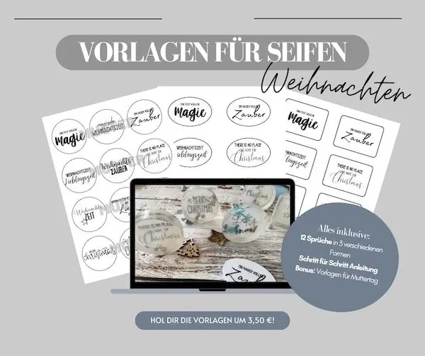 mockup mit vorlagen für Sprüche für seifen