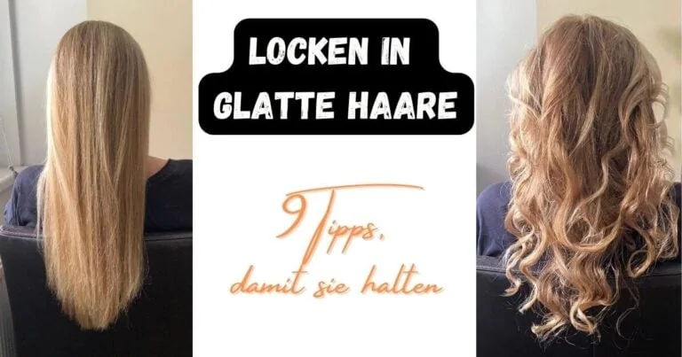 Haarwelt: Glatte Haare vor und nach Lockenstyling, Tipps für schönes Lockenwachstum, einfache Methoden zur Lockenpflege und Styling für voluminöse, gekräuselte Haare
