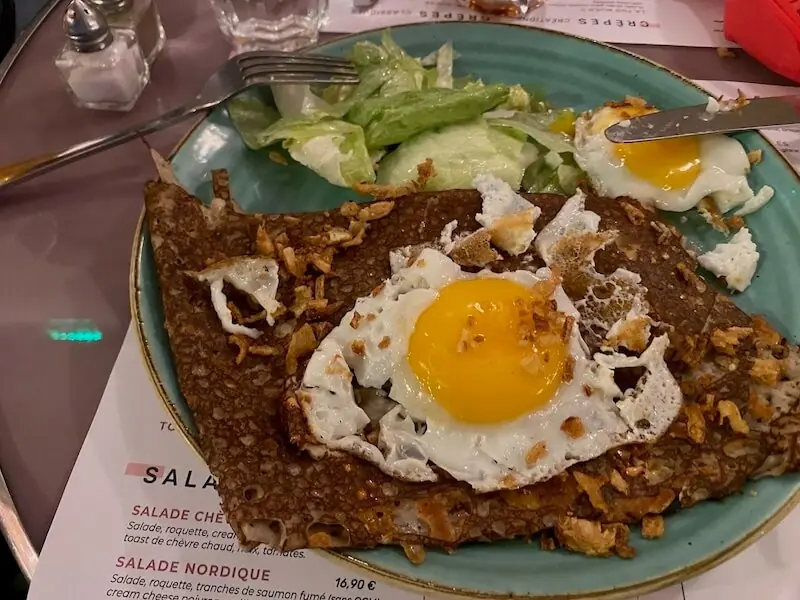 Essen im La Bankette - Crepe