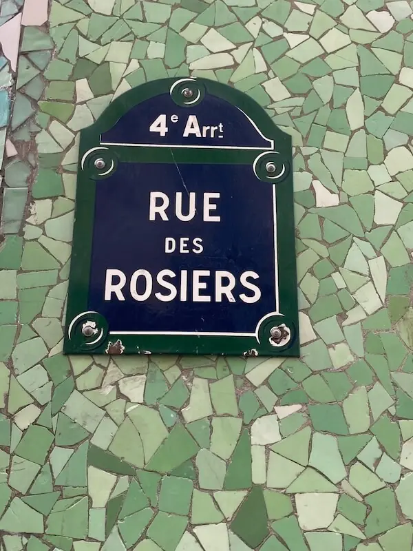 Straßenname Rue des Rosiers