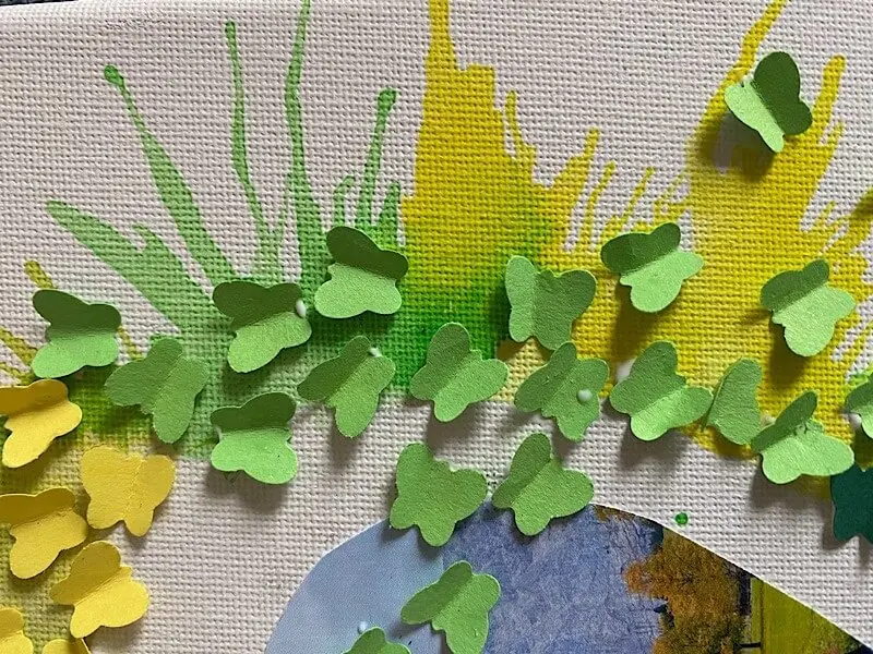 Schmetterlinge auf der Leinwand