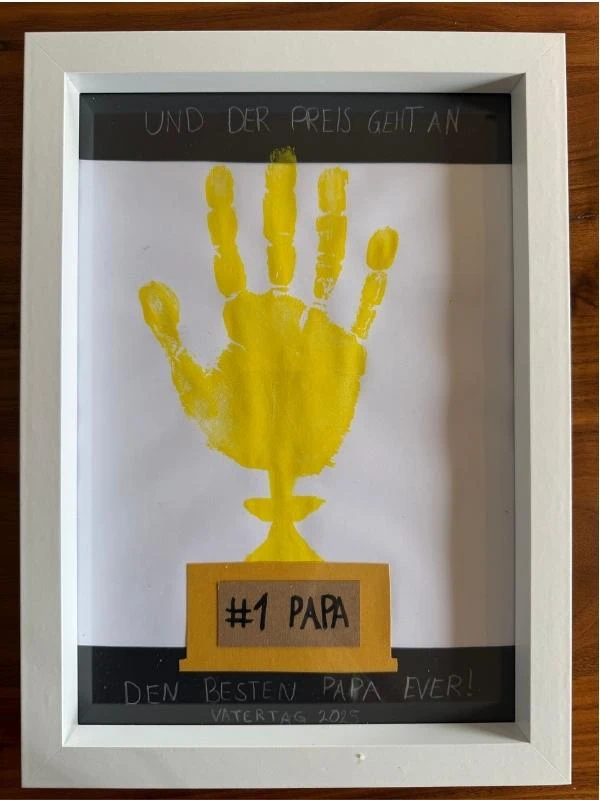 Gelbe Hand, bester Papa, Preis