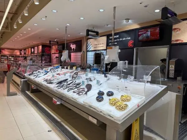 Supermarkt Fischbuffet