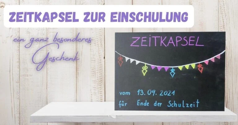 Zeitkapsel zur Einschulung, buntes Klassenzimmer, Schulzeit, Erinnerung, Geschenk für Schulanfang, kreative Bastelidee, Erinnerungskiste, Abschluss, Einschulungsfeier, Schulbeginn, personalisierte Schuldeko, Schulstart, Kreativprojekt, Schulanfang Geschenke, Erinnerung für die Zukunft.