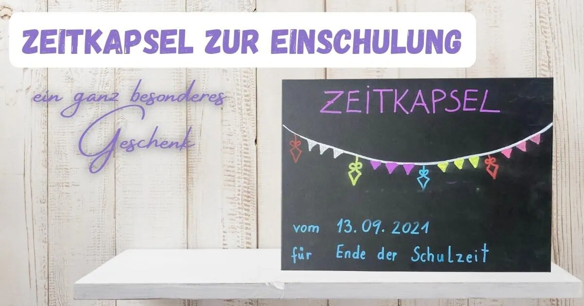 Zeitkapsel zur Einschulung, buntes Klassenzimmer, Schulzeit, Erinnerung, Geschenk für Schulanfang, kreative Bastelidee, Erinnerungskiste, Abschluss, Einschulungsfeier, Schulbeginn, personalisierte Schuldeko, Schulstart, Kreativprojekt, Schulanfang Geschenke, Erinnerung für die Zukunft.