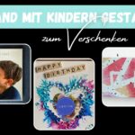 Individuelle Kinderkarten zum Geburtstag, personalisiert als kreative Geschenkideen für Oma.