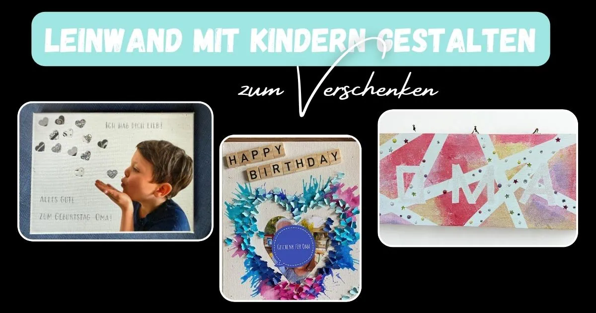 Individuelle Kinderkarten zum Geburtstag, personalisiert als kreative Geschenkideen für Oma.