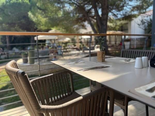 Terrasse vom Hotelrestaurant