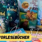 Beitragsbild mit dem titel Serien-Vorlesebücher unsere 3 Favoriten - 6 Buchcover von den Büchern Lichterland, die Wüsten Tier und H err Heimlich