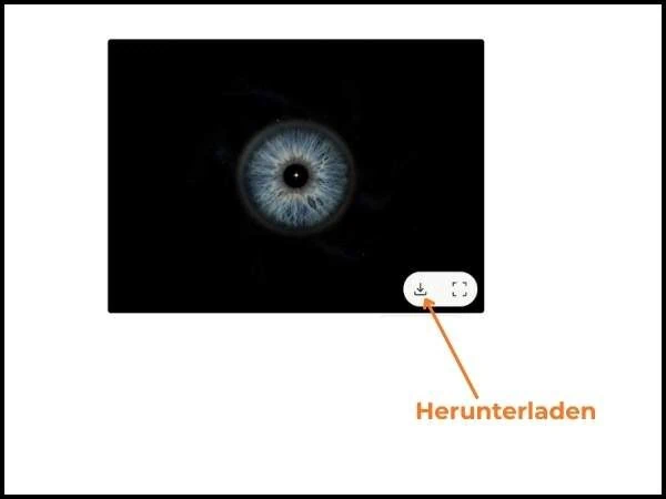 Detail eines menschlichen Auges mit Fokus auf Iris und Pupille bei Nacht, symbolisch für Augenpflege und Gesundheit.