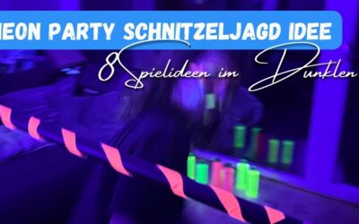 Außergewöhnliche Idee für Spiele zur Schwarzlicht & Neon Party: Die Glow Planet Rettungsmission