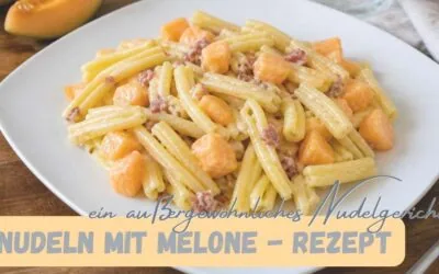 Nudeln mit Melone: ein außergewöhnliches, schnelles Sommerrezept, das alle überrascht