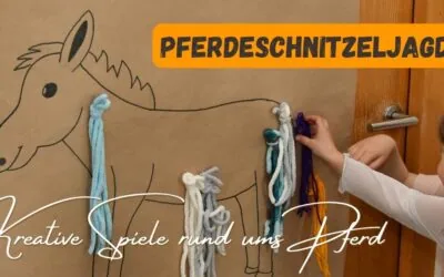Pferdegeburtstag Schnitzeljagd Idee: Unsere kooperativen Kindergeburtstag Spiele mit 5 Ponys auf der Flucht