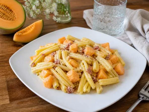 Nudeln mit Melone - ein au&szlig;ergew&ouml;hnliches Sommerrezept