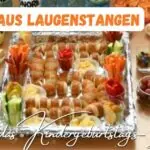 Beitragsbild mit dem Titel "Zahl aus Laugenstangen" für das Kindergeburtstagsbuffet
