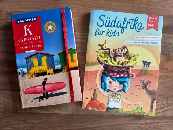 Zwei Reiseführer für Südafrika: Südafrika for Kids und Baedeker Kapstadt