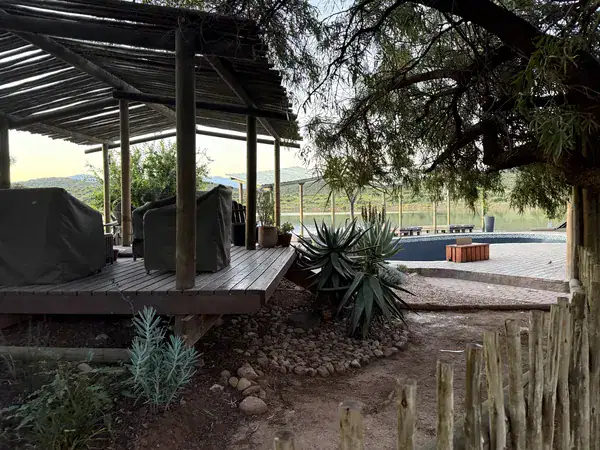 Geschlossener Pool der Buffelsdrift Game Lodge wegen Renovierung